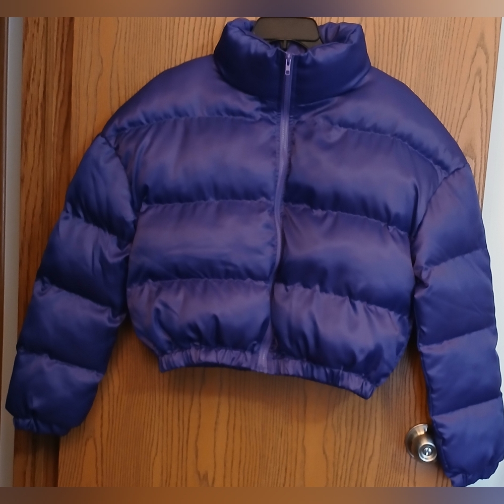 Shein Short Waisted Puffer Coat size L (8-10)